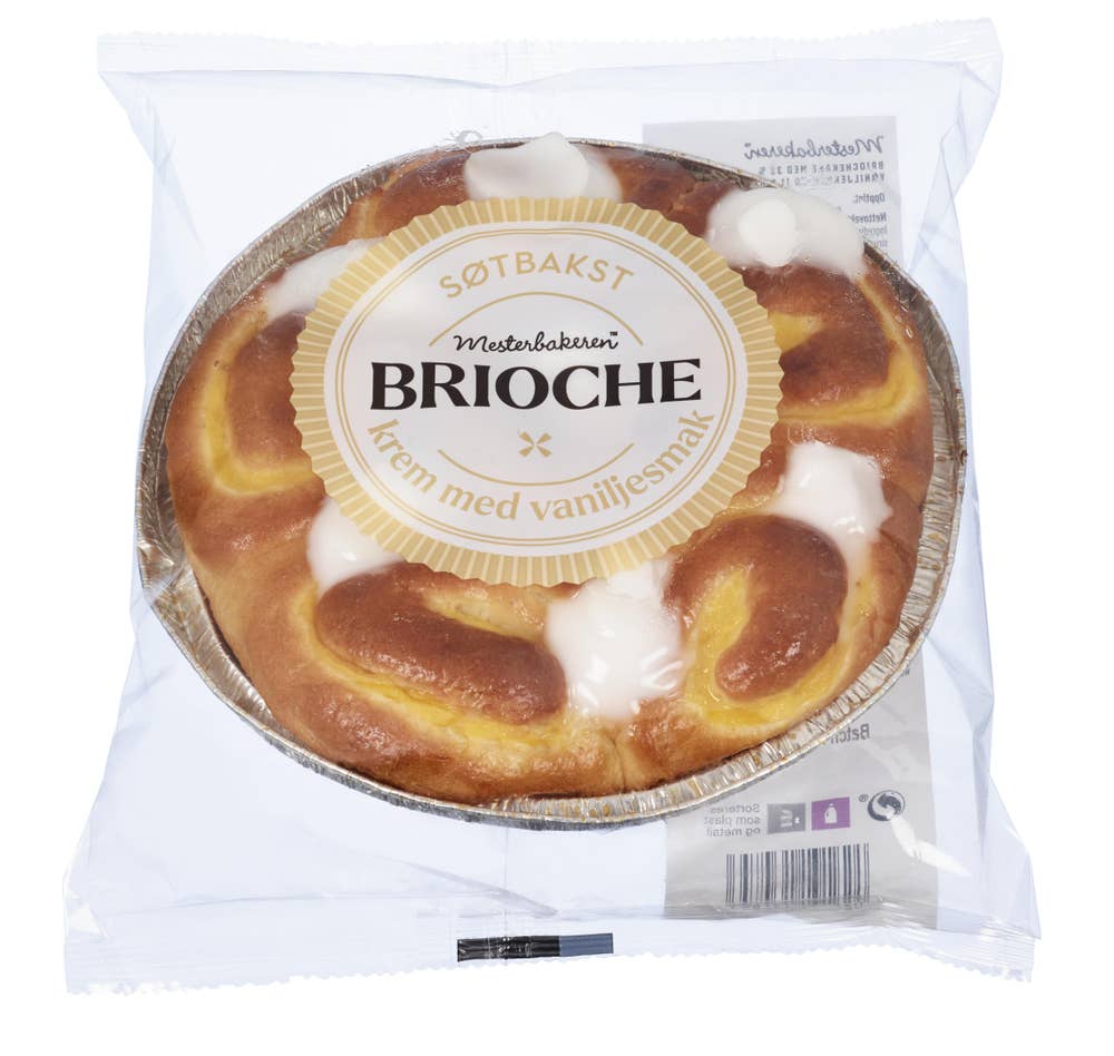 Mesterbakeren Brioche med vaniljekrem