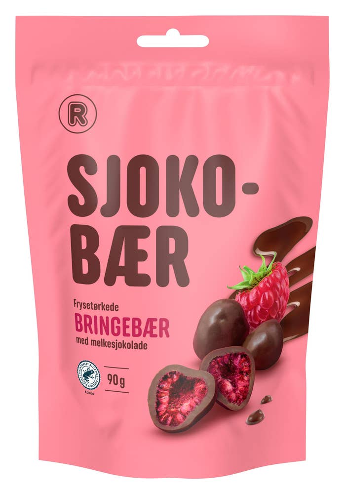 R Sjokobær Bringebær