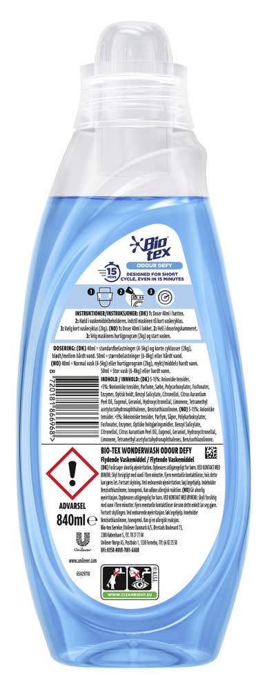 Biotex Flytende vaskemiddel Odour Defy