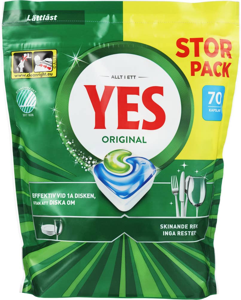 Yes Maskinoppvask original Alt-i-Ett