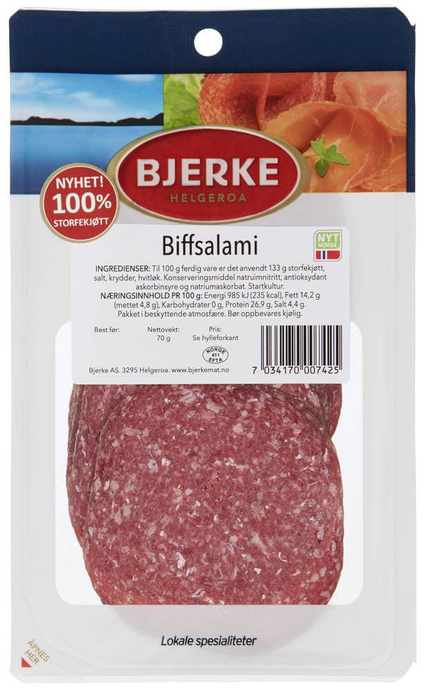 Bjerke Spekemat Biffsalami