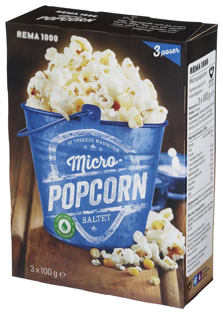 REMA 1000 Micropopcorn 3pk