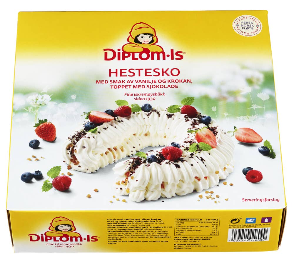 Diplom-is Lykken Hestesko