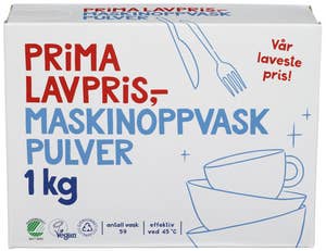 Prima Lavpris Maskinoppvaskpulver
