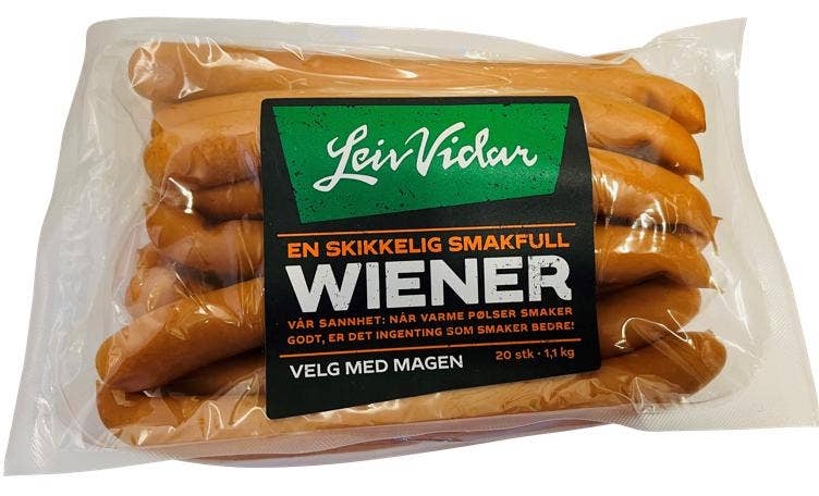 Leiv Vidar Wienerpølser 20 stk