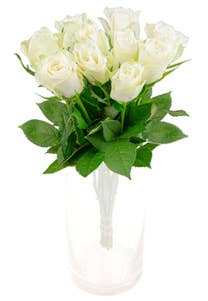 FreshFlowers Roser hvit 50cm