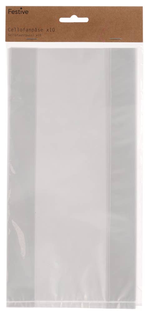 Festive Cellofanposer Høyde 28 cm, 10 stk