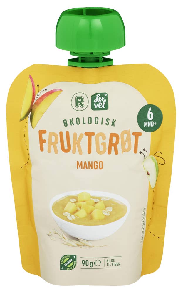 Lev Vel Fruktgrøt med mango Fra 6 mnd, økologisk