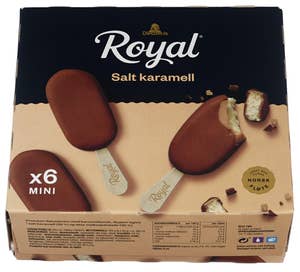 Diplom-is Royal Salt Karamell Mini 6 stk