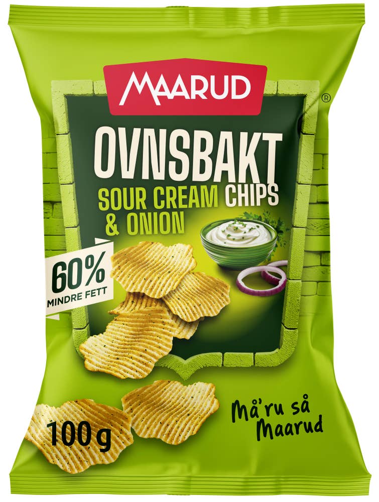 Maarud Potetgull ovnsbakt sour cream & onion