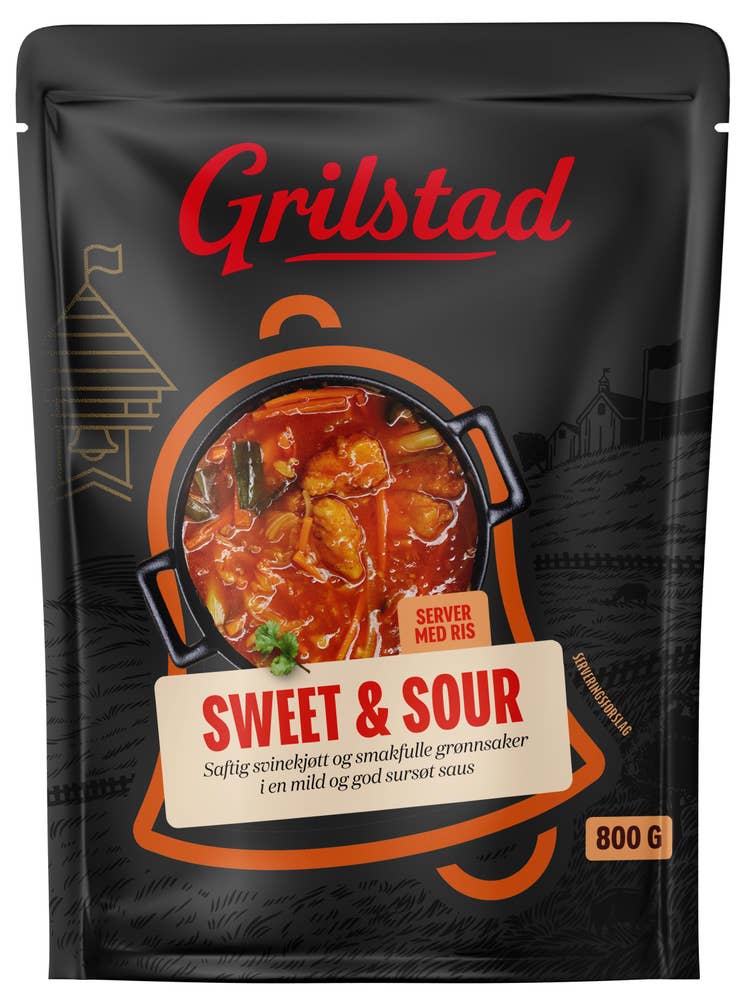 Grilstad Sweet and sour med svinekjøtt Partivare
