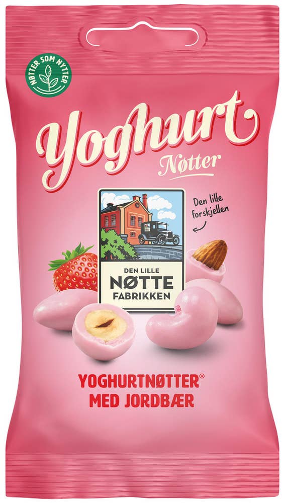 Den Lille Nøttefabrikken Yoghurtnøtter  med jordbær