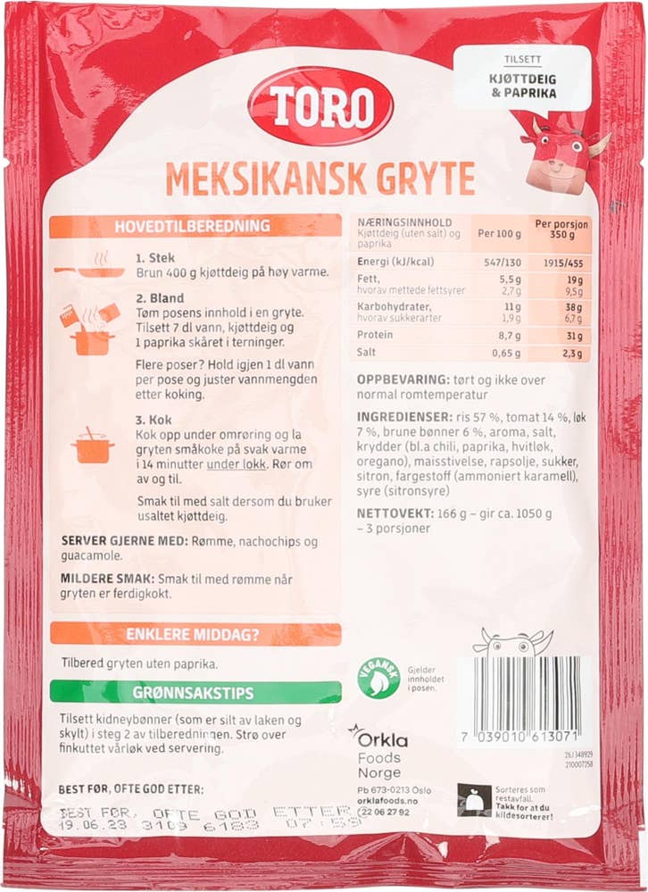 Toro Meksikansk gryte