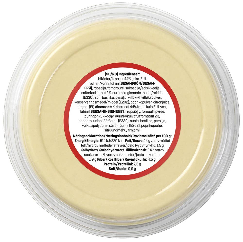 SEVAN Hummus Med soltørkede tomater