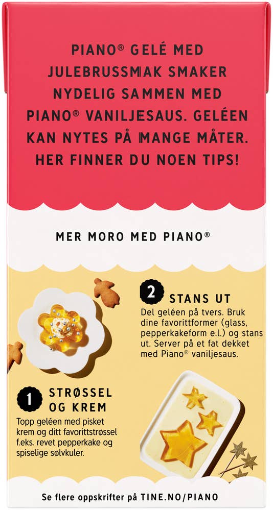 TINE Piano Gelé med Julebrussmak Limited Edition