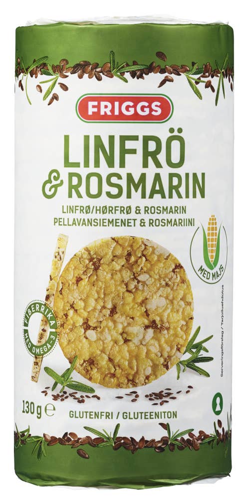 Friggs Maiskaker linfrø & rosmarin