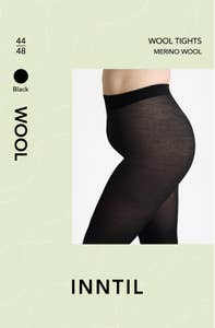 Inntil Ullstrømpebukse Sort, str 44-48