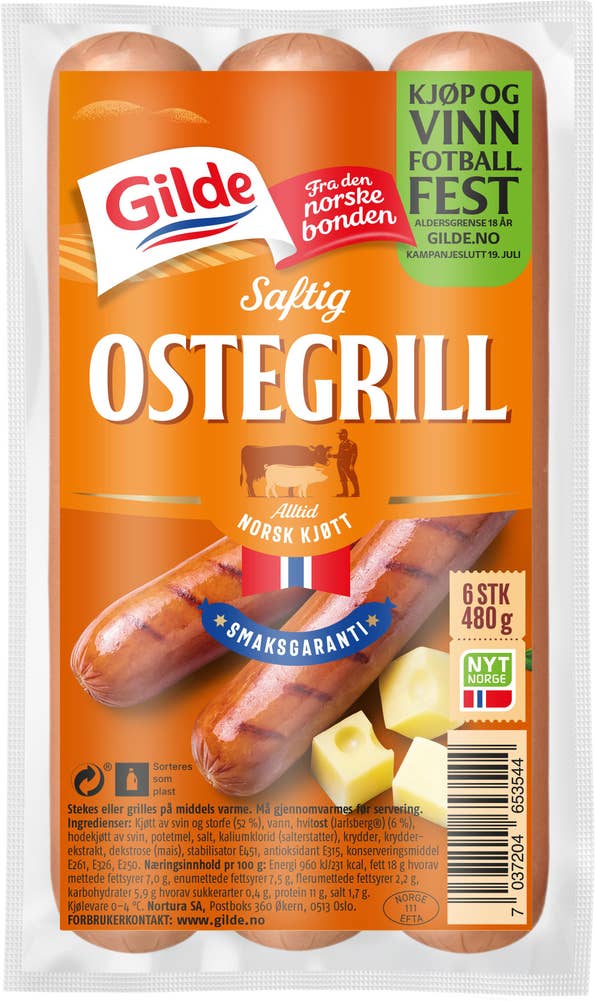 Gilde Ostegrill 6 stk