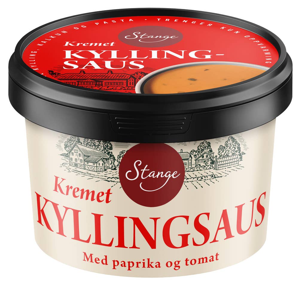 Kremet kyllingsaus Med paprika og tomat, 0,25 l