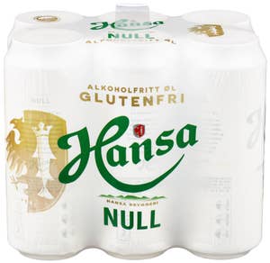 Hansa Null % Alkoholfri, Glutenfri, 6 x 0,5l