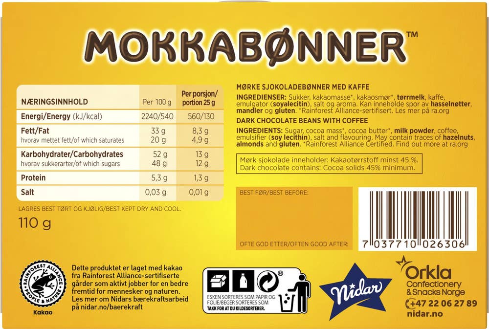 Mokkabønner