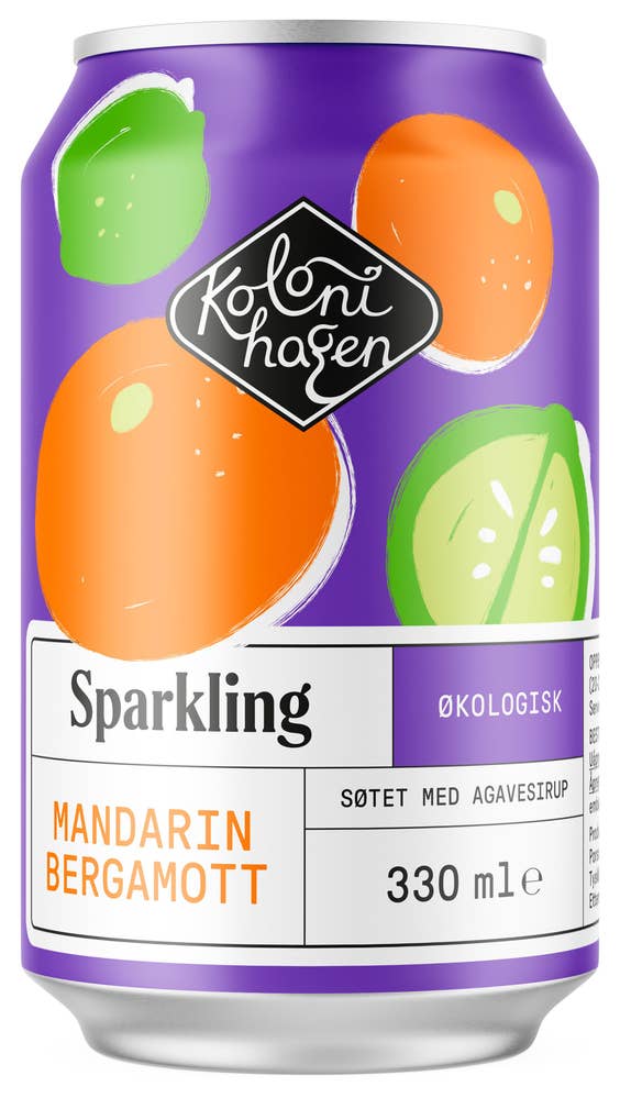Økologisk Sparkling mandarin og bergamott 330 ml