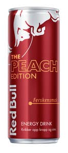 Red Bull Energidrikk Peach Edition Fersken