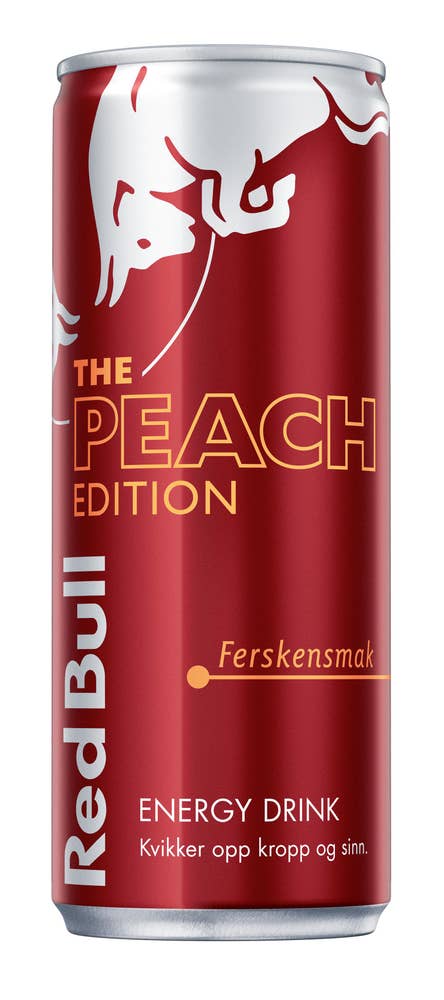 Red Bull Energidrikk Peach Edition Fersken
