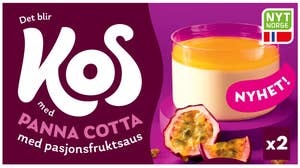 KOS Pannacotta Pasjonsfruktsaus