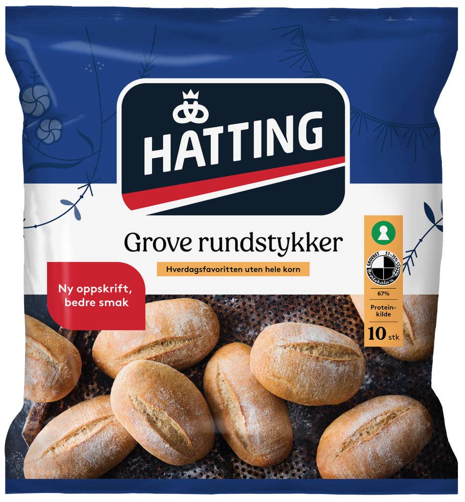 Hatting Grove rundstykker 10 stk