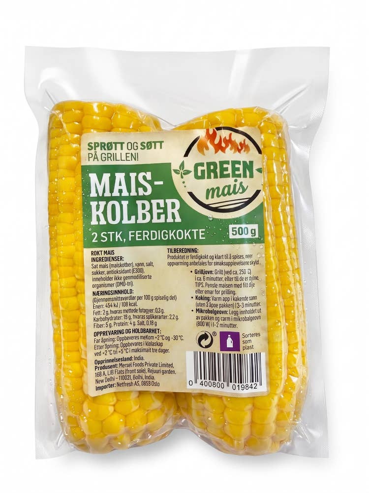 Maiskolber Sousvidekokte, India/Thailand