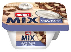 Müller Mix Creamy Yoghurt Choco Waffles