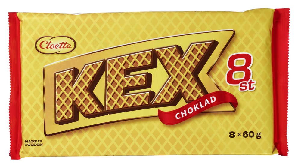 Cloetta Kexchoklad 8-pk Partivare, 8 x 60 g