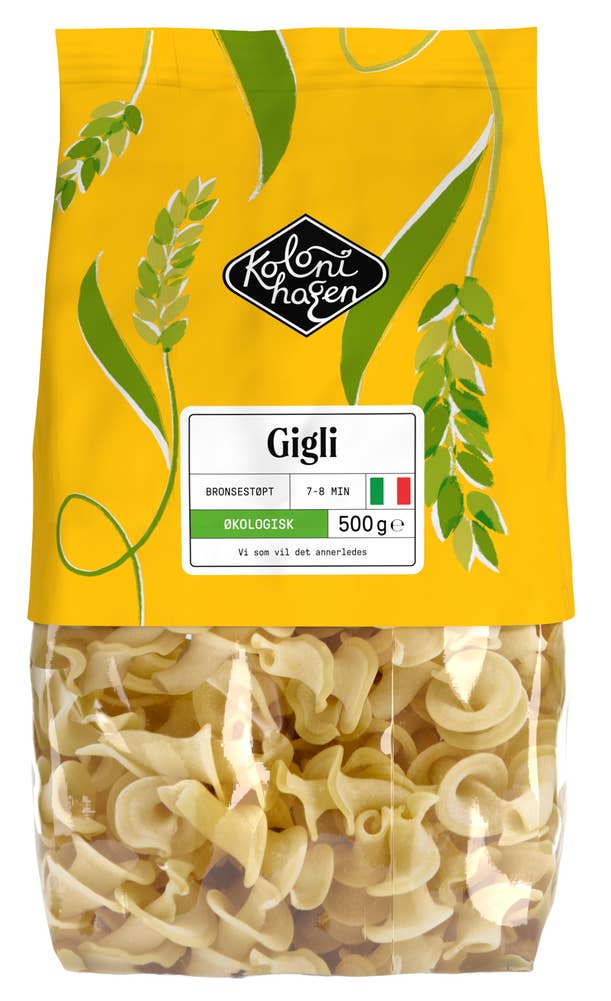Kolonihagen Økologisk pasta Gigli