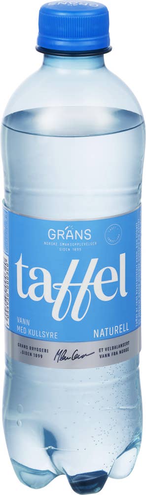 Taffel Grans Taffel vann med kullsyre