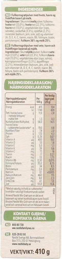Nestlé Min Fullkornsgrøt med sviske og eple Fra 6 mnd
