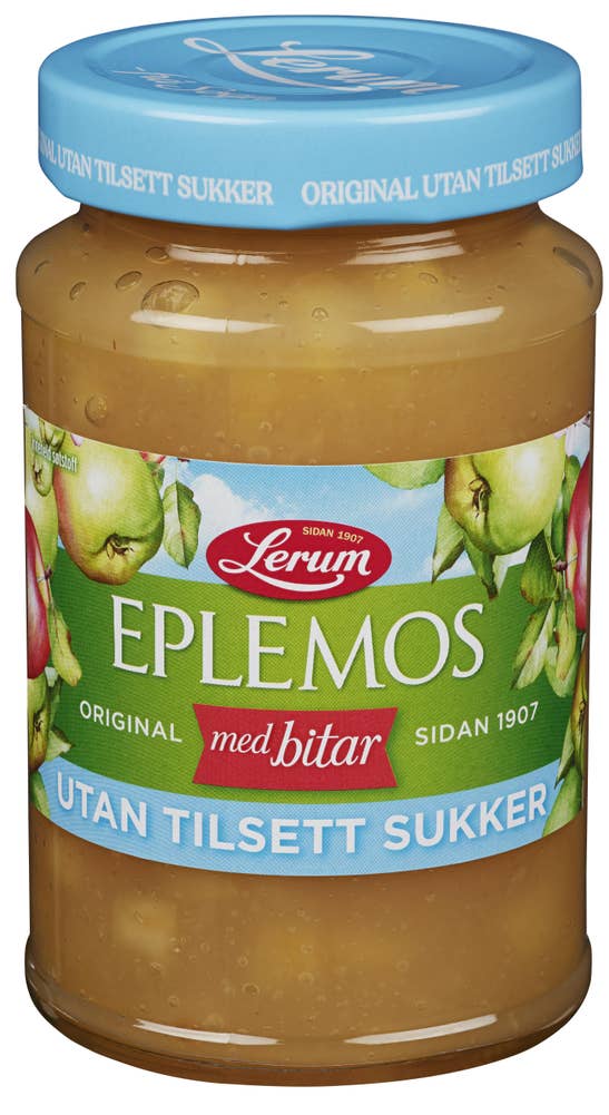 Lerum Eplemos Uten tilsatt sukker