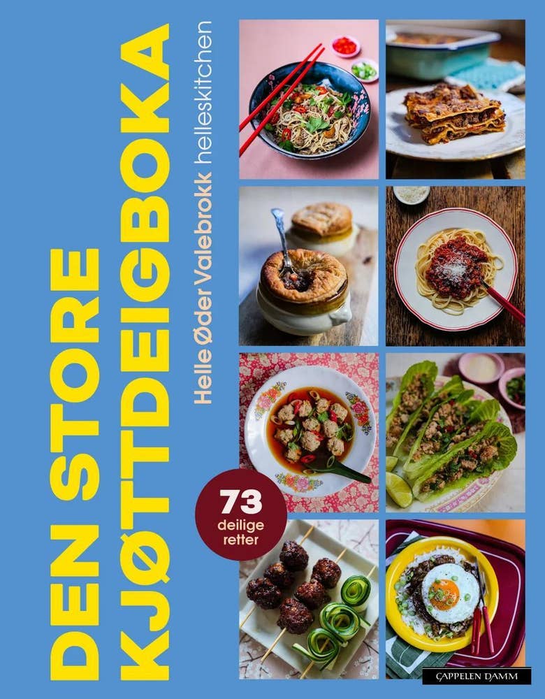 Cappelen Damm Den store kjøttdeigboka Helle Øder Valebrokk