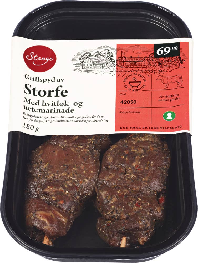 Stange Grillspyd av storfe