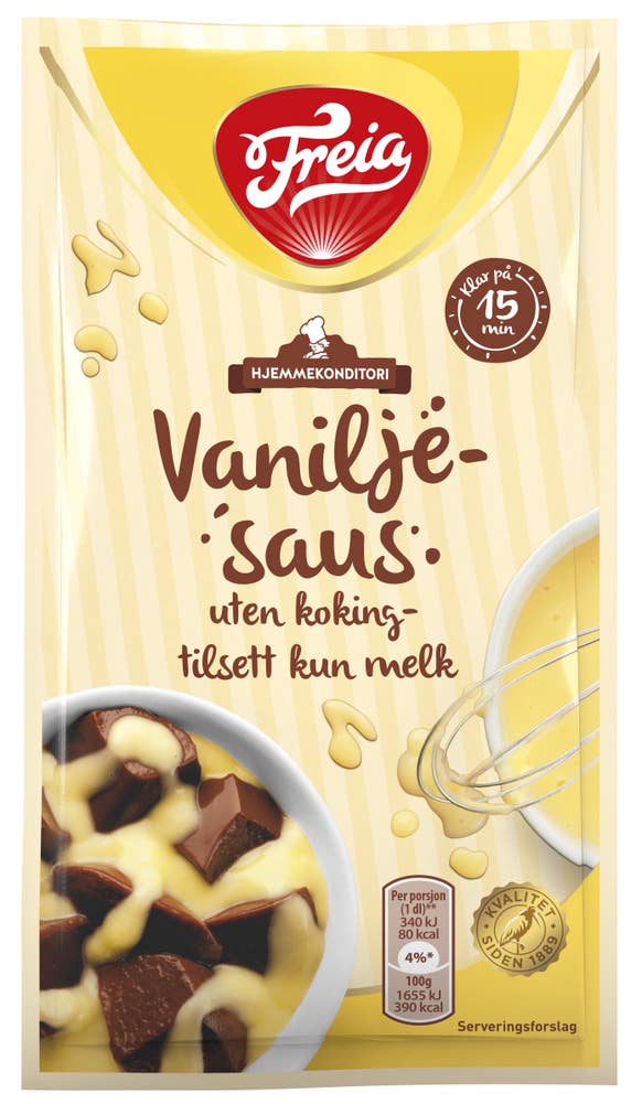 FREIA Vaniljesaus Instant Uten koking
