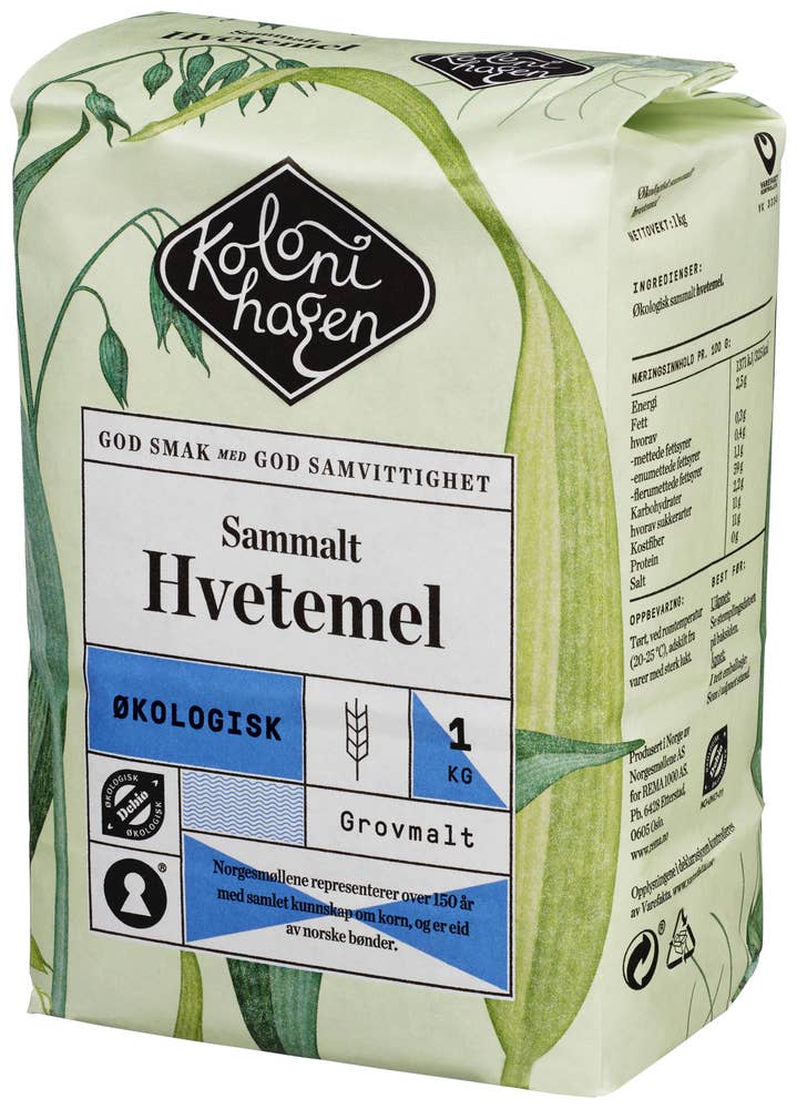 Økologisk sammalt hvetemel 1 kg