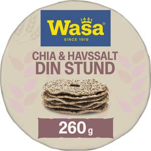 Wasa Knekkebrød Din Stund Chia & Havsalt