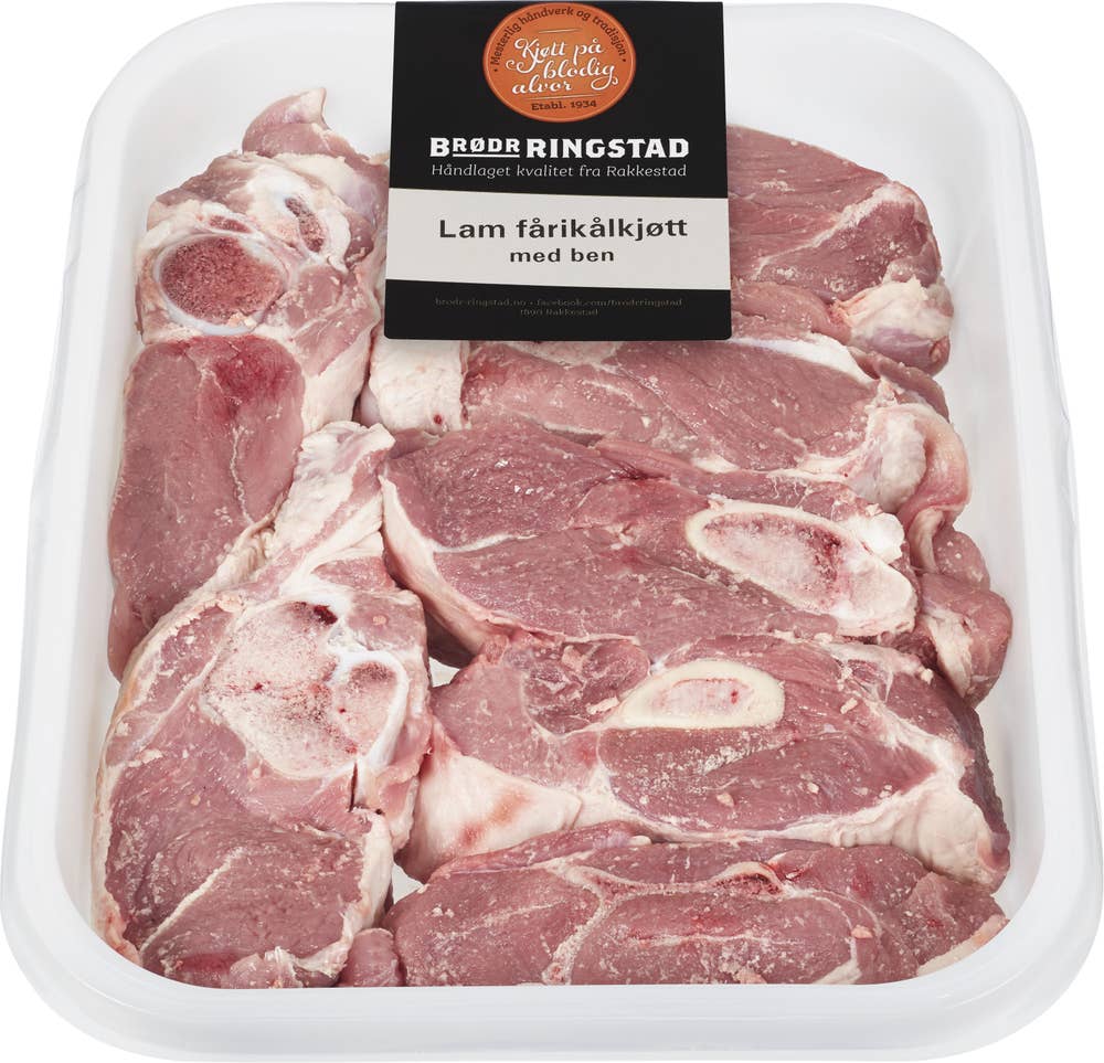 Brødr Ringstad Lam fårikålkjøtt m/ben Partivare