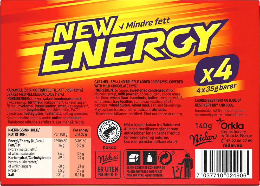 New Energy Multipack 4 x 35 g