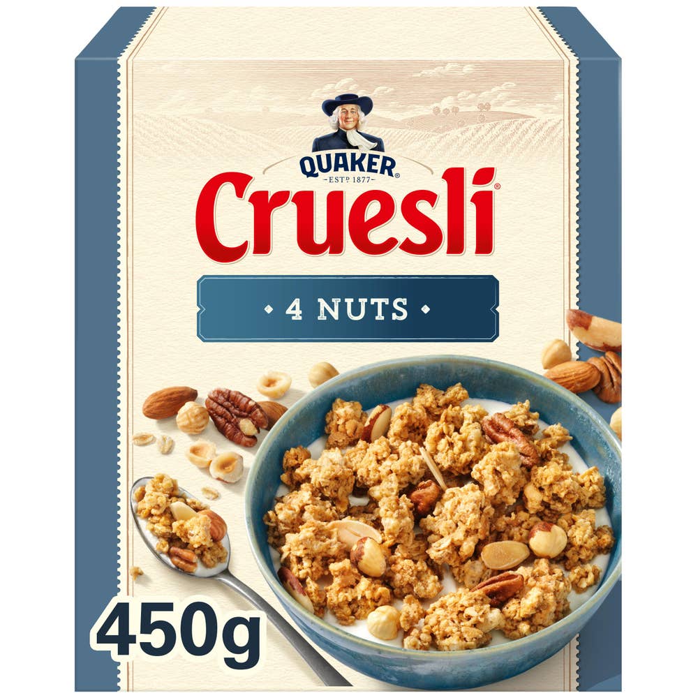 Quaker Cruesli 4 Nuts Granola