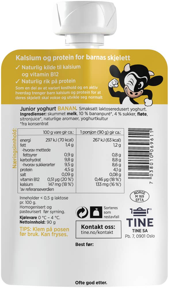 TINE Junior Yoghurt Banan