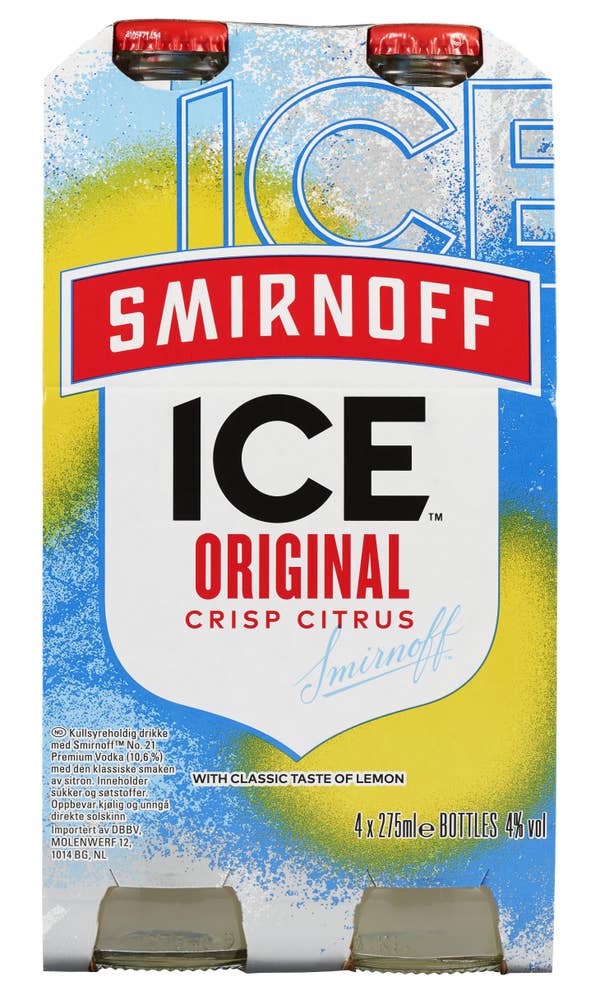 Smirnoff Ice Flaske 4 x 0,275l