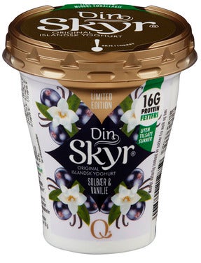 Q-meieriene Din Skyr Solbær & Vanilje
