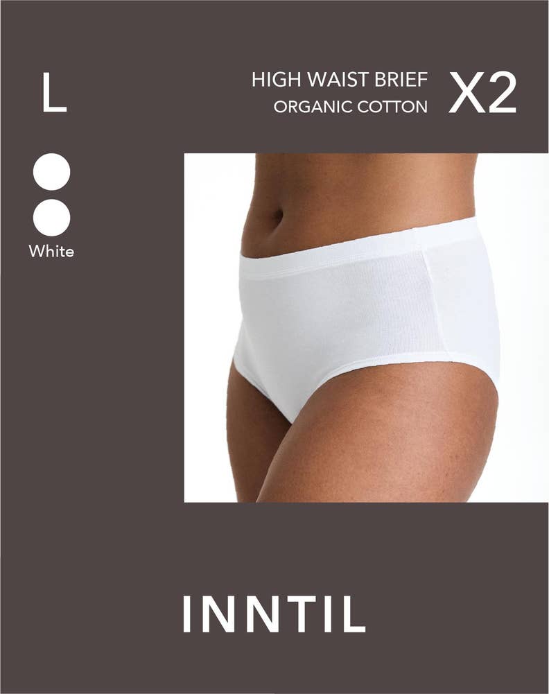 Inntil High Waist truse Hvit, str. L