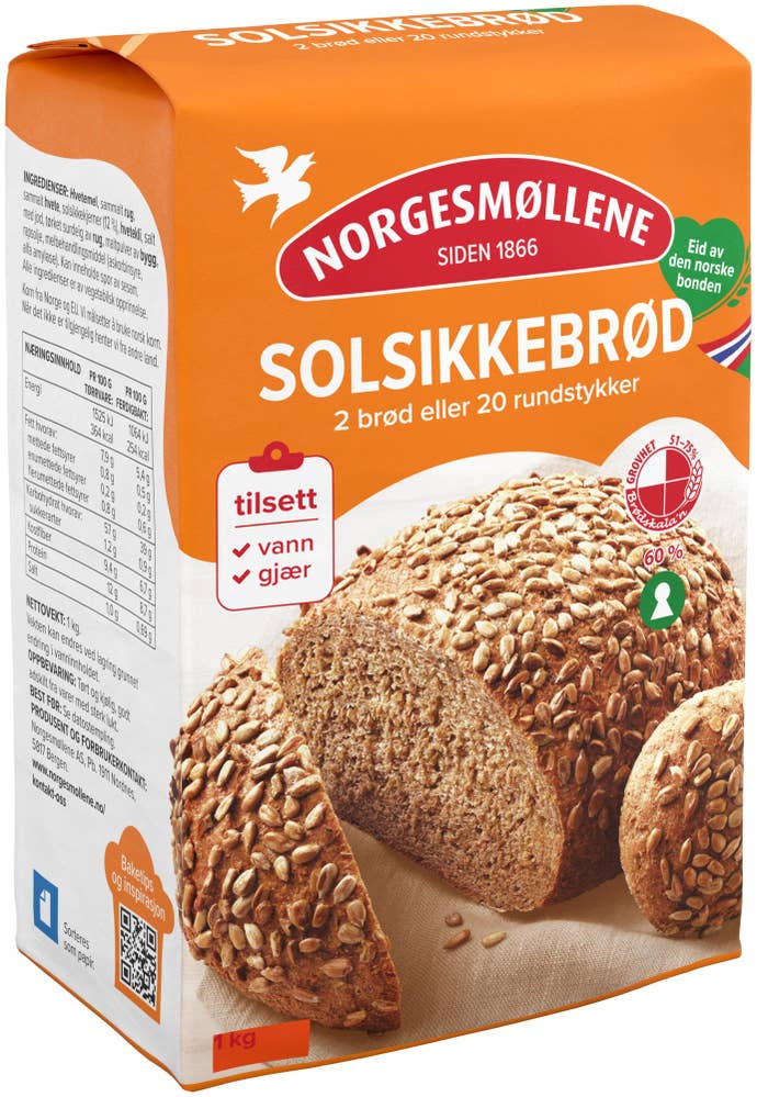 Norgesmøllene Solsikkebrød